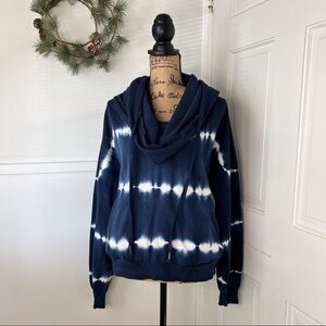 Young Fabulous & Broke Piper Tie Dye Cowl Neck Hooded Sweatshirt
